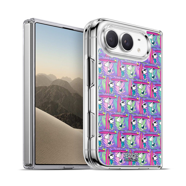Peanuts Snoopy Aloha Disco Surf Pattern Soft Gel Case for Apple iPhone Duo