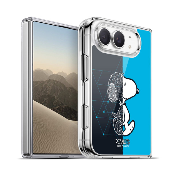 Peanuts Halfs And Laughs Snoopy Geometric Soft Gel Case for Apple iPhone Duo