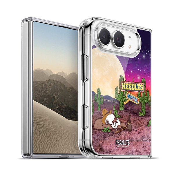 Peanuts Snoopy Space Cowboy Nebula Cactus Needles Soft Gel Case for Apple iPhone Duo