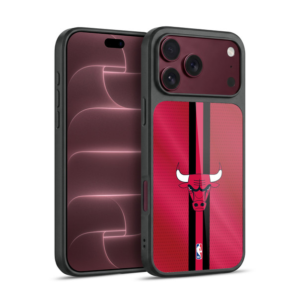 NBA Chicago Bulls Stripes Gel Armour Case For Apple iPhone 18 Pro Max
