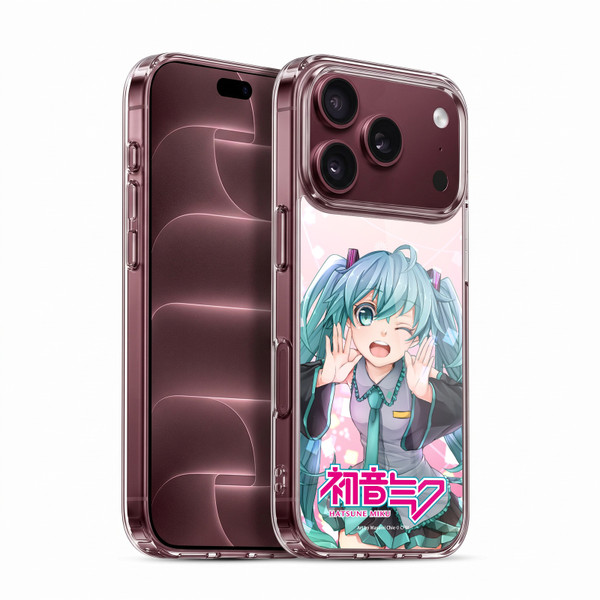 Hatsune Miku Graphics Wink Soft Gel Case for Apple iPhone 18 Pro