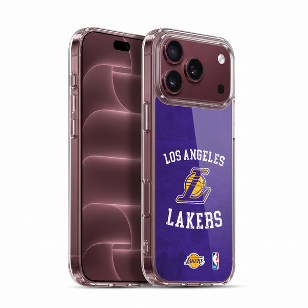 NBA Los Angeles Lakers Distressed Soft Gel Case for Apple iPhone 18 Pro Max