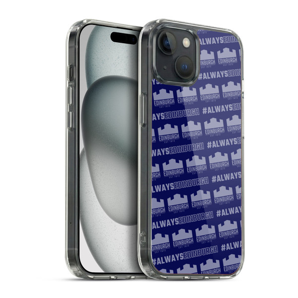 Edinburgh Rugby Logo 2 Pattern Soft Gel Case for Apple iPhone 15 Plus & MagSafe