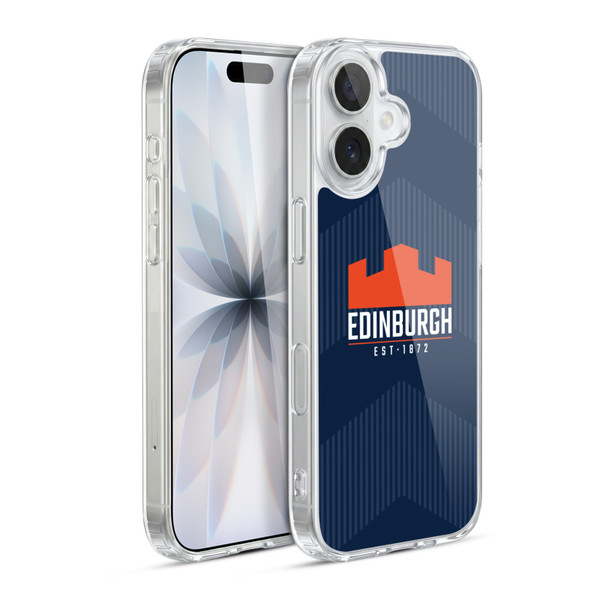 Edinburgh Rugby Graphics Lines Soft Gel Case for Apple iPhone 17