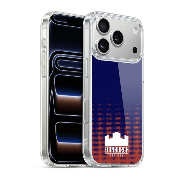Edinburgh Rugby Logo 2 Halftone Soft Gel Case for Apple iPhone 17 Pro