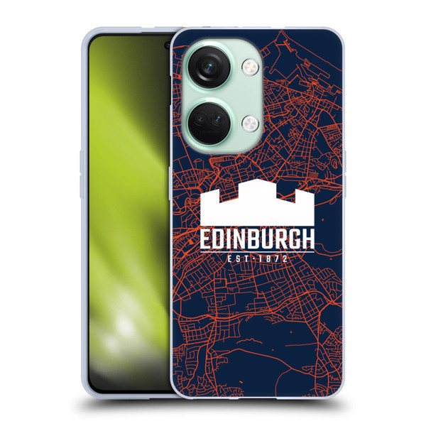 Edinburgh Rugby Graphics Map Soft Gel Case for OnePlus Nord 3 5G