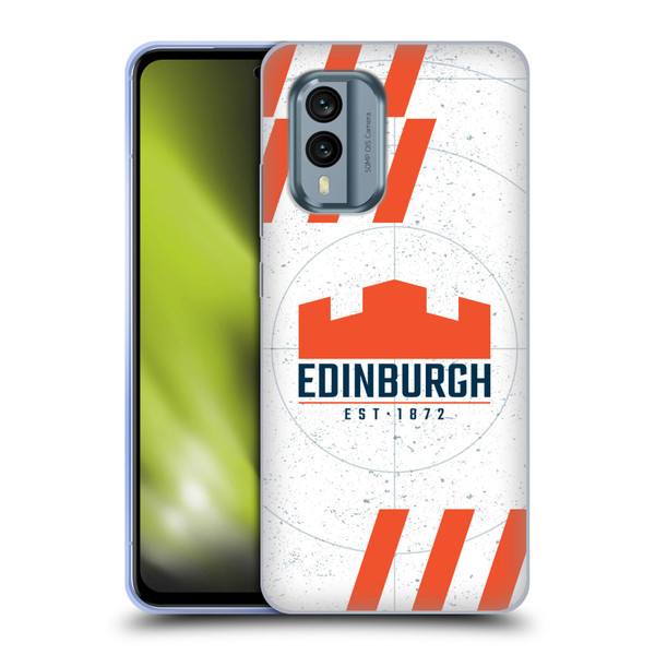 Edinburgh Rugby Logo Art White Soft Gel Case for Nokia X30