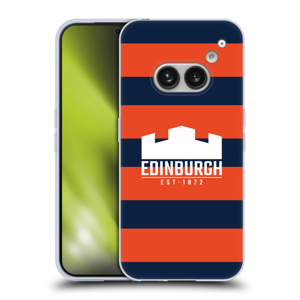 Edinburgh Rugby Graphics Stripes Soft Gel Case for Nothing Phone (2a)