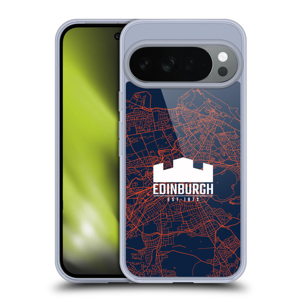 Edinburgh Rugby Graphics Map Soft Gel Case for Google Pixel 10