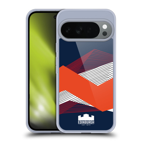 Edinburgh Rugby Graphics Shapes Soft Gel Case for Google Pixel 10