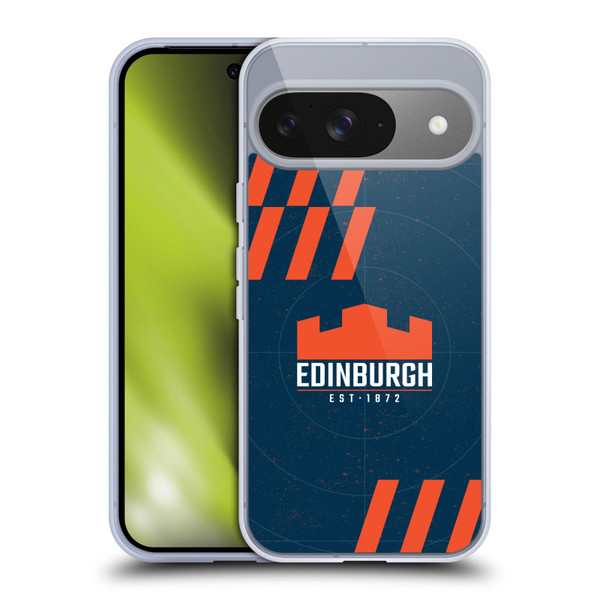 Edinburgh Rugby Logo Art Navy Blue Soft Gel Case for Google Pixel 9 / Pixel 9 Pro