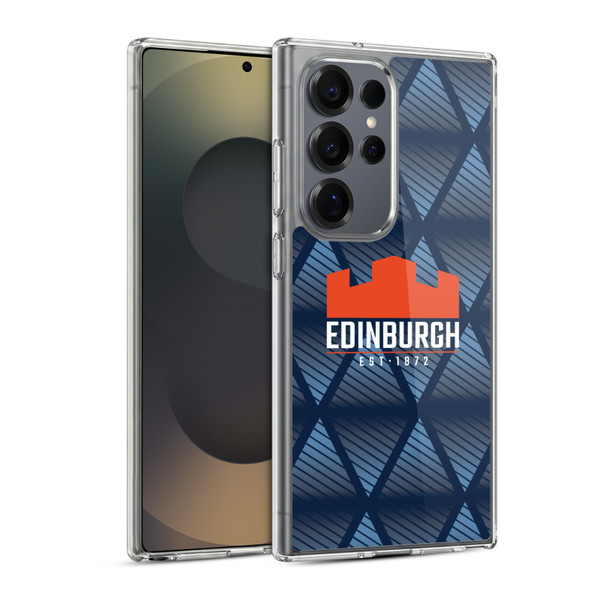 Edinburgh Rugby Graphics Pattern Soft Gel Case for Samsung Galaxy S25 Ultra & MagSafe