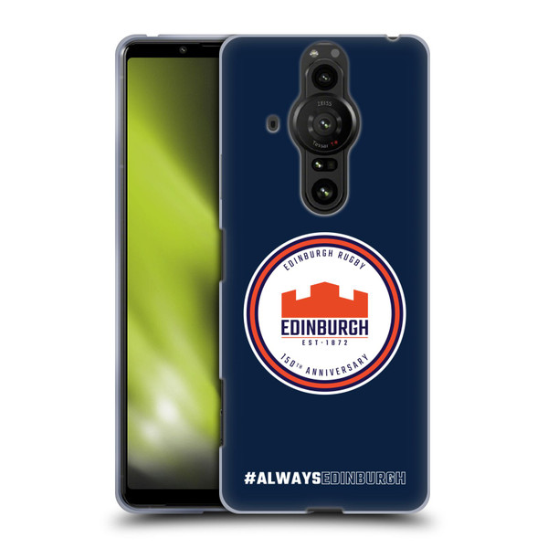 Edinburgh Rugby Graphics 150th Logo Soft Gel Case for Sony Xperia Pro-I