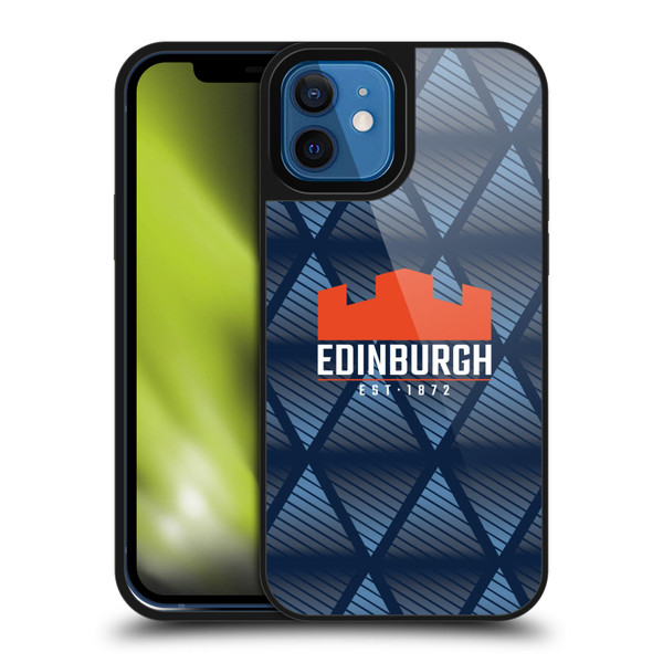 Edinburgh Rugby Graphics Pattern Gel Armour Case For Apple iPhone 12 / iPhone 12 Pro