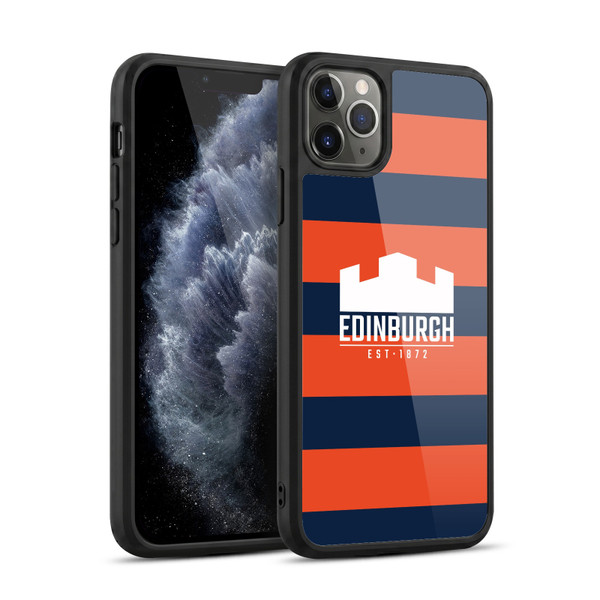 Edinburgh Rugby Graphics Stripes Gel Armour Case For Apple iPhone 11 Pro Max