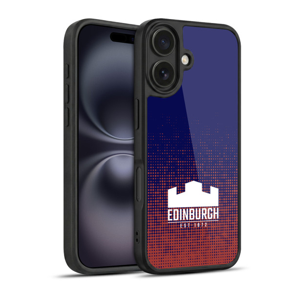 Edinburgh Rugby Logo 2 Halftone Gel Armour Case For Apple iPhone 16