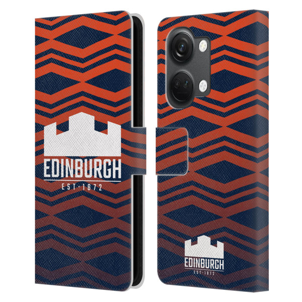 Edinburgh Rugby Graphics Pattern Gradient Leather Book Wallet Case Cover For OnePlus Nord 3 5G