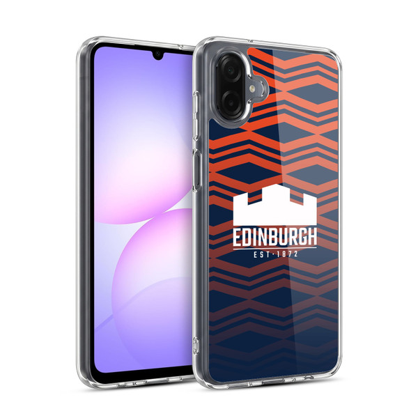 Edinburgh Rugby Graphics Pattern Gradient Soft Gel Case for Samsung Galaxy A07 4G