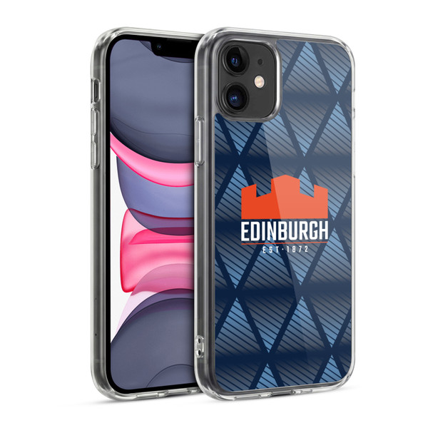 Edinburgh Rugby Graphics Pattern Soft Gel Case for Apple iPhone 11