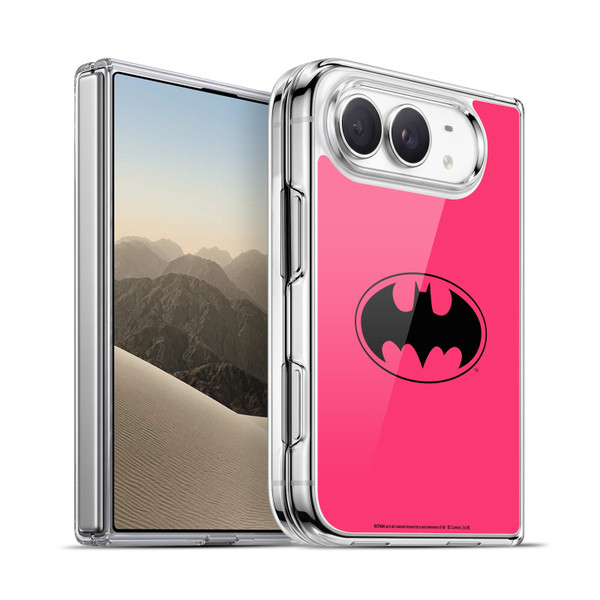 Batman DC Comics Logos Pink Soft Gel Case for Apple iPhone Duo