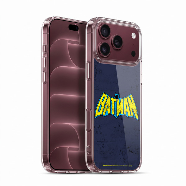 Batman DC Comics Logos Classic Distressed Look Soft Gel Case for Apple iPhone 18 Pro Max