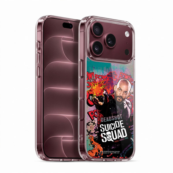 Suicide Squad 2016 Graphics Deadshot Poster Soft Gel Case for Apple iPhone 18 Pro