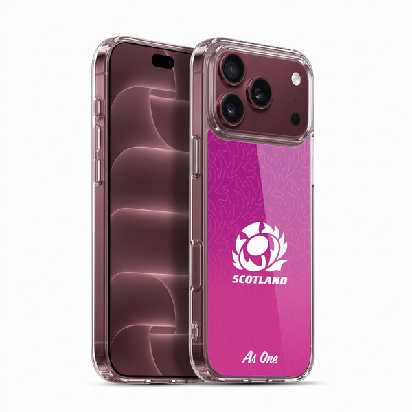 Scotland Rugby Graphics Gradient Pattern Soft Gel Case for Apple iPhone 18 Pro Max
