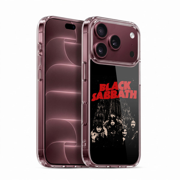 Black Sabbath Key Art Red Logo Soft Gel Case for Apple iPhone 18 Pro