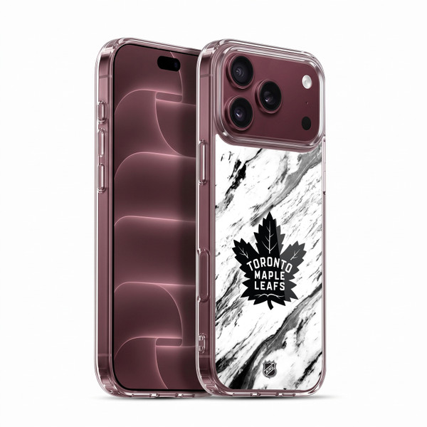 NHL Toronto Maple Leafs Marble Soft Gel Case for Apple iPhone 18 Pro Max