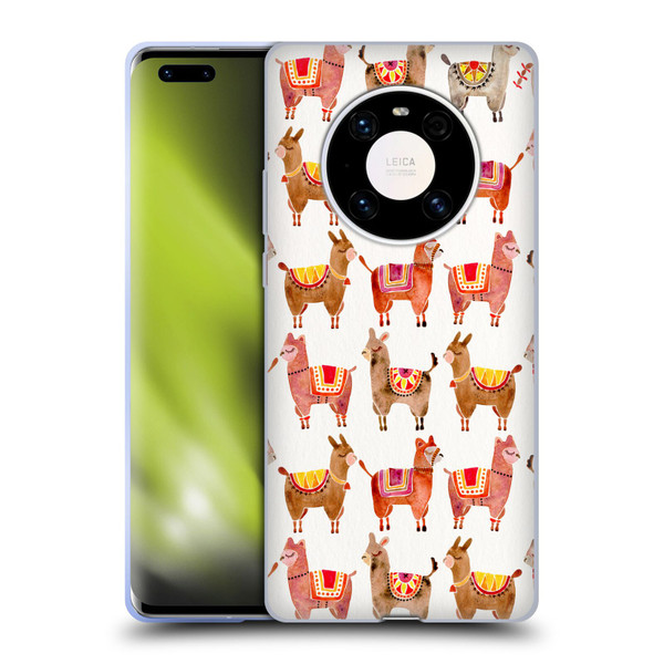 Cat Coquillette Animals Alpacas Soft Gel Case for Huawei Mate 40 Pro 5G