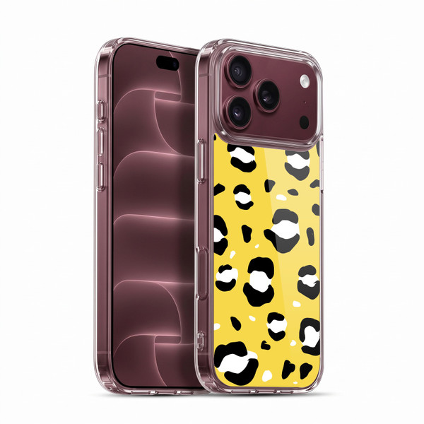 Grace Illustration Animal Prints Yellow Leopard Soft Gel Case for Apple iPhone 18 Pro Max