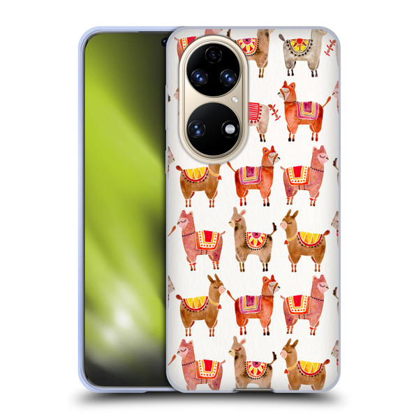 Cat Coquillette Animals Alpacas Soft Gel Case for Huawei P50