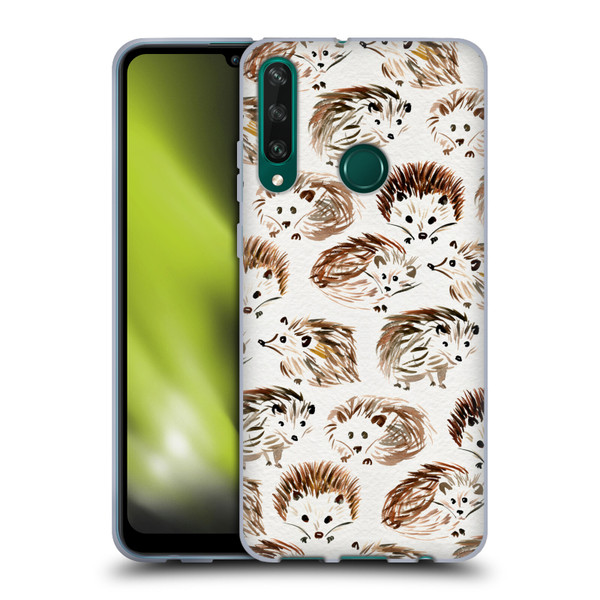 Cat Coquillette Animals Hedgehogs Soft Gel Case for Huawei Y6p