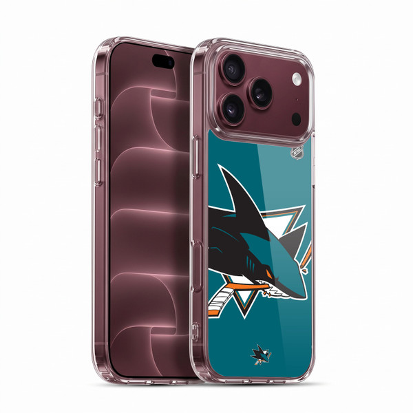 NHL San Jose Sharks Oversized Soft Gel Case for Apple iPhone 18 Pro Max