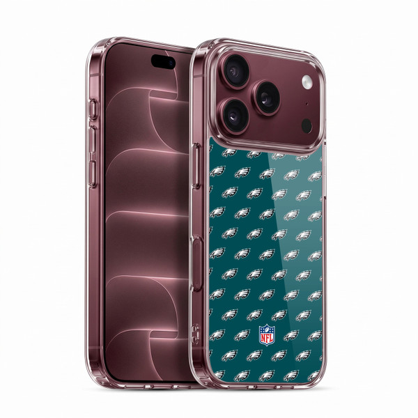 NFL Philadelphia Eagles Artwork Patterns Soft Gel Case for Apple iPhone 18 Pro