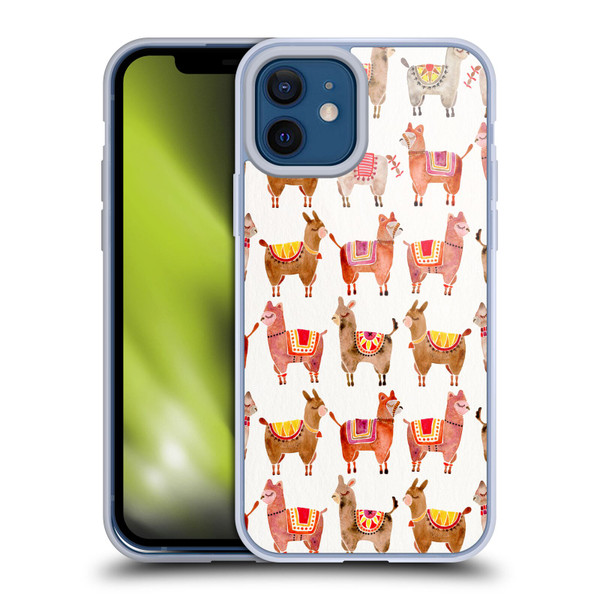 Cat Coquillette Animals Alpacas Soft Gel Case for Apple iPhone 12 / iPhone 12 Pro