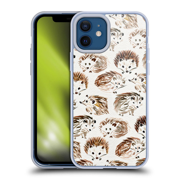 Cat Coquillette Animals Hedgehogs Soft Gel Case for Apple iPhone 12 / iPhone 12 Pro