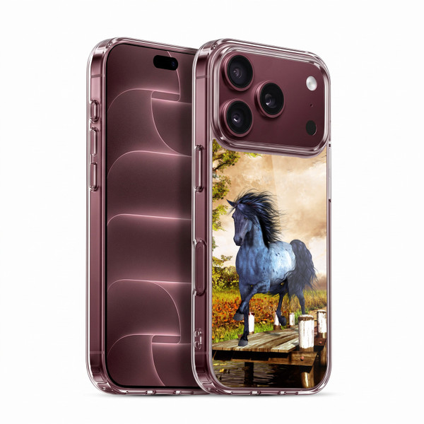 Simone Gatterwe Horses On The Lake Soft Gel Case for Apple iPhone 18 Pro