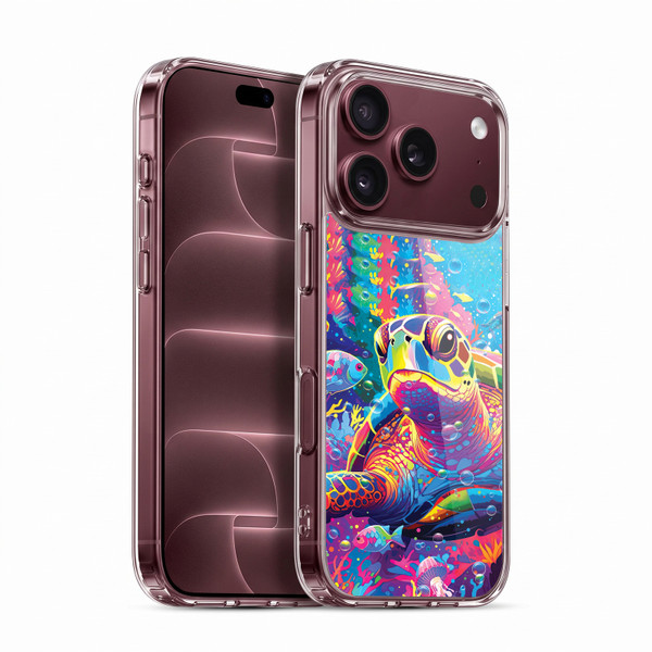 Michael David Ward Animals Turtle Magic Soft Gel Case for Apple iPhone 18 Pro
