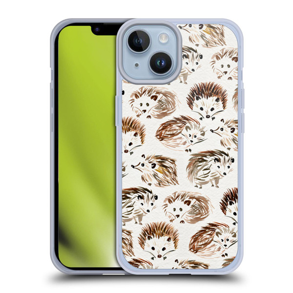 Cat Coquillette Animals Hedgehogs Soft Gel Case for Apple iPhone 14