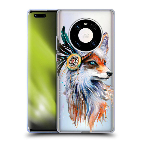 Pixie Cold Animals Fox Soft Gel Case for Huawei Mate 40 Pro 5G