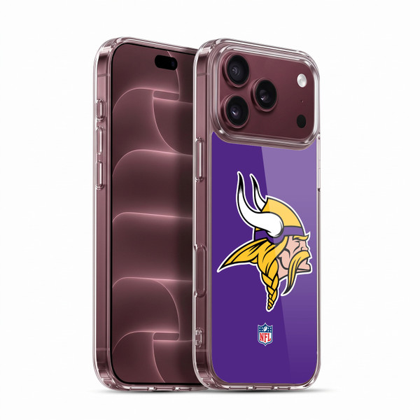 NFL Minnesota Vikings Logo Plain Soft Gel Case for Apple iPhone 18 Pro Max