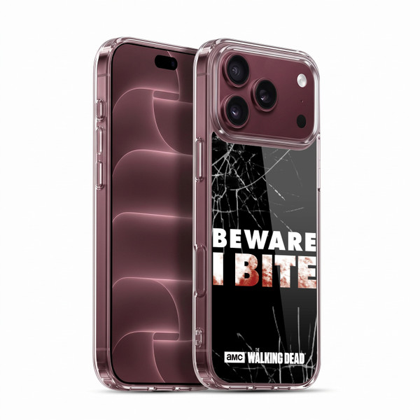 AMC The Walking Dead Typography I Bite Soft Gel Case for Apple iPhone 18 Pro Max