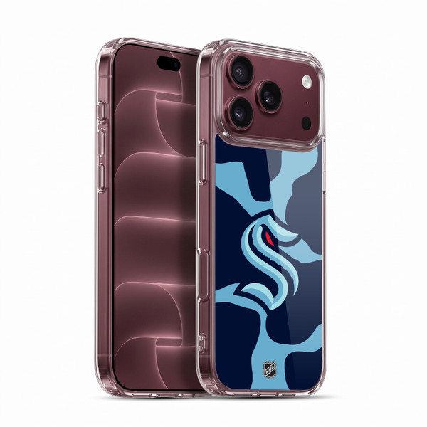 NHL Seattle Kraken Cow Pattern Soft Gel Case for Apple iPhone 18 Pro Max