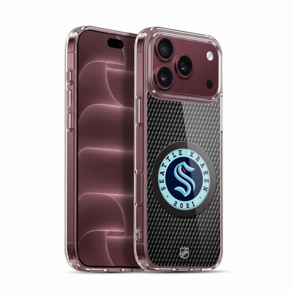 NHL Seattle Kraken Puck Texture Soft Gel Case for Apple iPhone 18 Pro Max