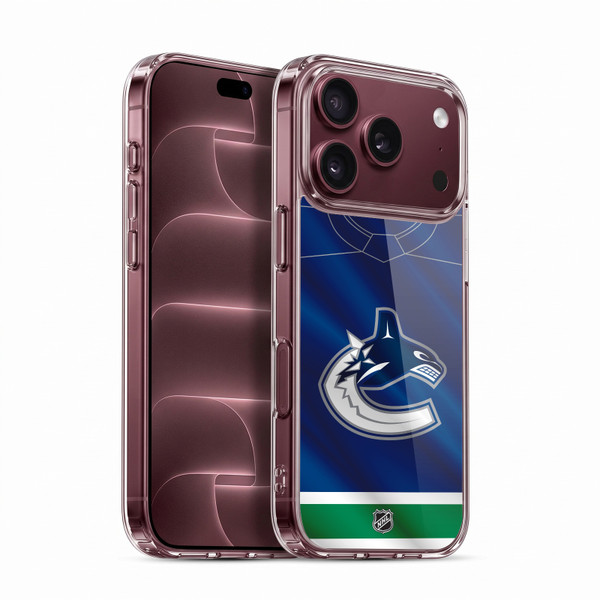 NHL Vancouver Canucks Jersey Soft Gel Case for Apple iPhone 18 Pro