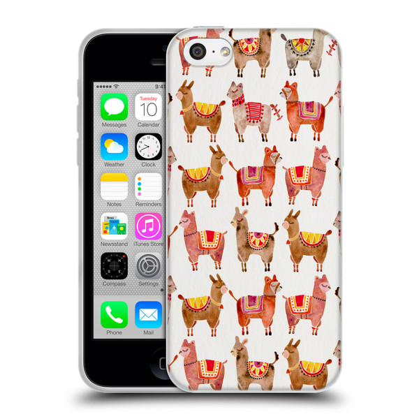 Cat Coquillette Animals Alpacas Soft Gel Case for Apple iPhone 5c