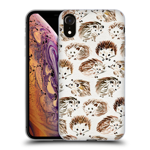 Cat Coquillette Animals Hedgehogs Soft Gel Case for Apple iPhone XR