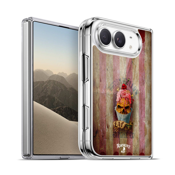 Alchemy Gothic Skull Eat Me Cupcake Soft Gel Case for Apple iPhone Duo