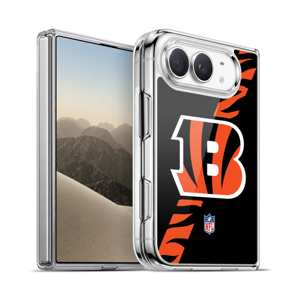NFL Cincinnati Bengals Logo Stripes Soft Gel Case for Apple iPhone Duo